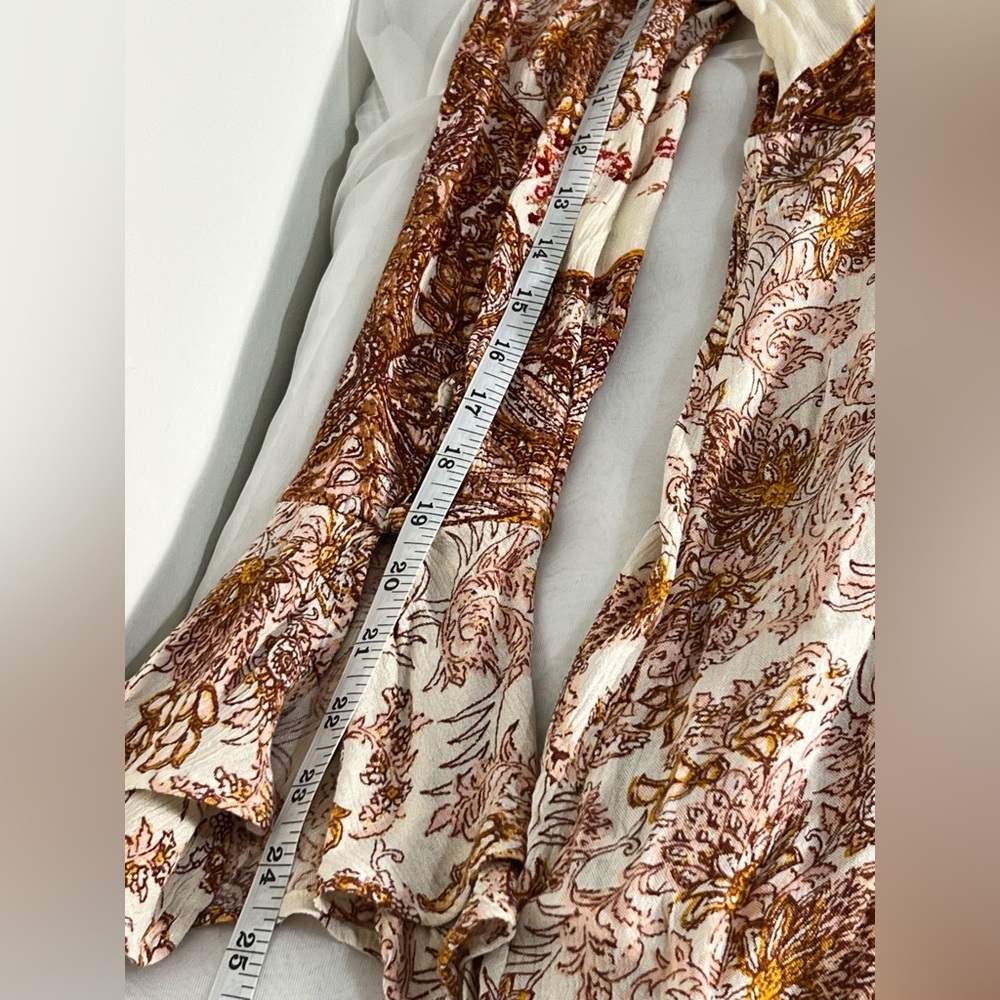 Free People Lady Luck tunic top or mini dress high neck bell sleeve size small - Picture 8 of 11